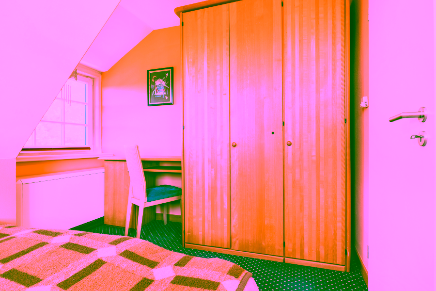 Bild - Reetgedecktes Hausteil zwischen beiden Meeren in Kampen