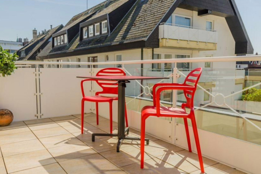 terrasse - Charmante 2-Zimmer-Wohnung im Herzen von Westerland