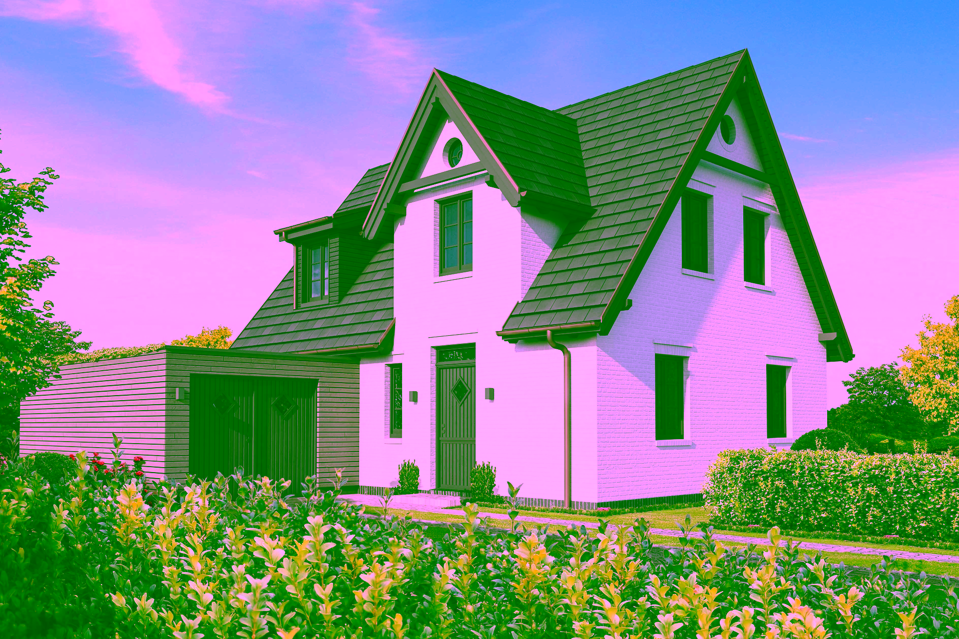 Neubau eines freistehenden Wohnhauses (Dauerwohnung) mit Garage in Westerland - Bild (17387)