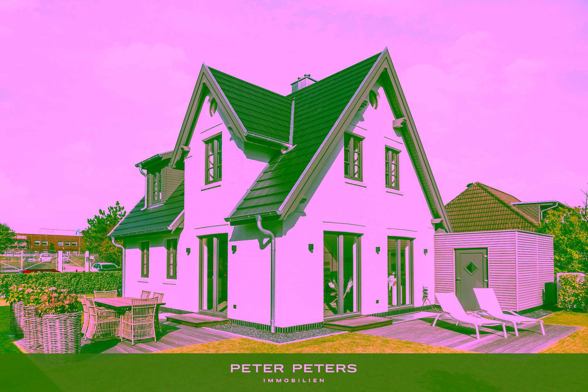 Neubau eines freistehenden Wohnhauses (Dauerwohnung) mit Garage in Westerland - Titelbild (17385)