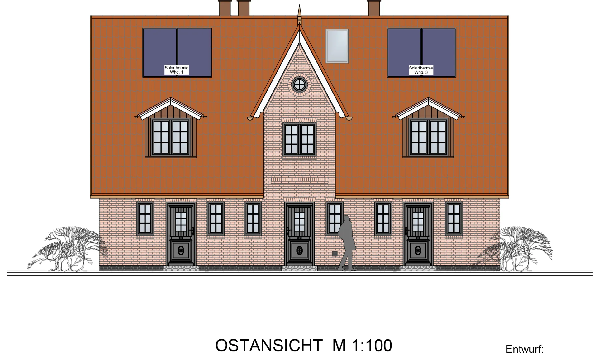 Osten - Neubau eines hochwertigen Reihenhauses im friesischen Stil in Wenningstedt