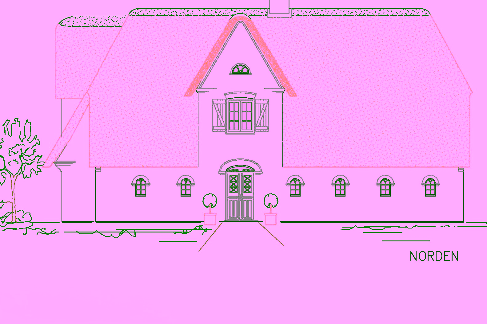 Neubau: Reetgedeckte Ferienhaushälfte in Keitum - Bild (18208)