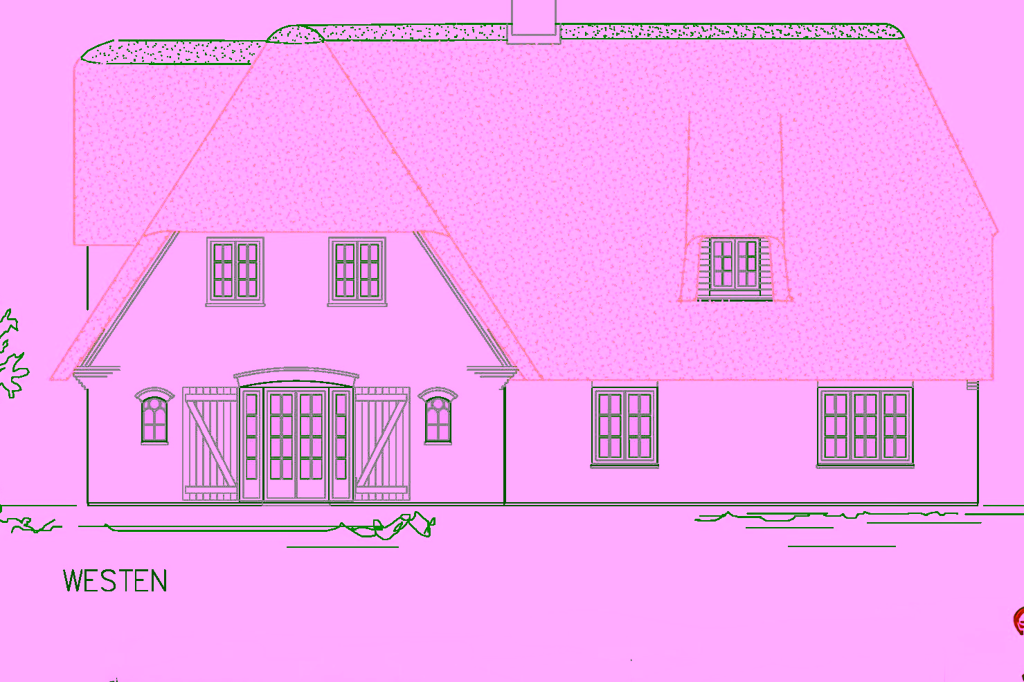 Neubau: Reetgedeckte Ferienhaushälfte in Keitum - Bild (18210)