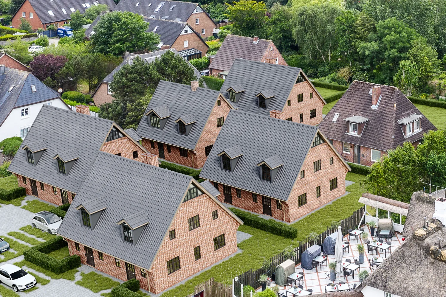 Bild - Neubau von 4 Doppelhaushälften (Ferien- und Dauerwohnungen) in Tinnum – 1 Ferieneinheit noch frei