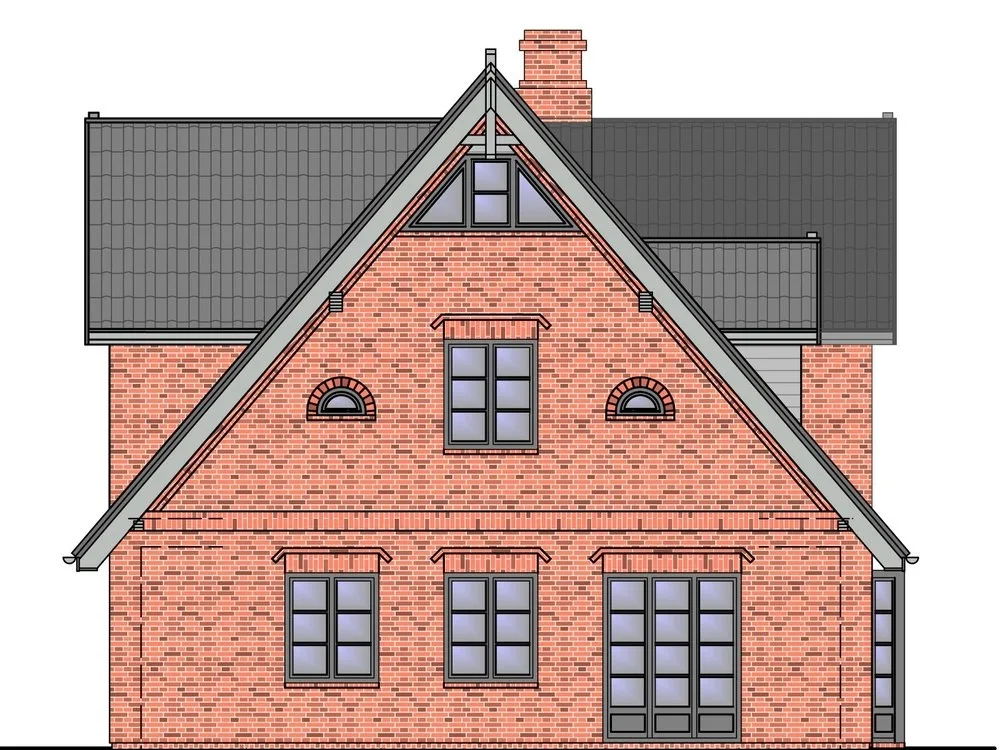 Ansicht Süden - Neubau von zwei Doppelhäusern in stadt- und strandnaher Lage