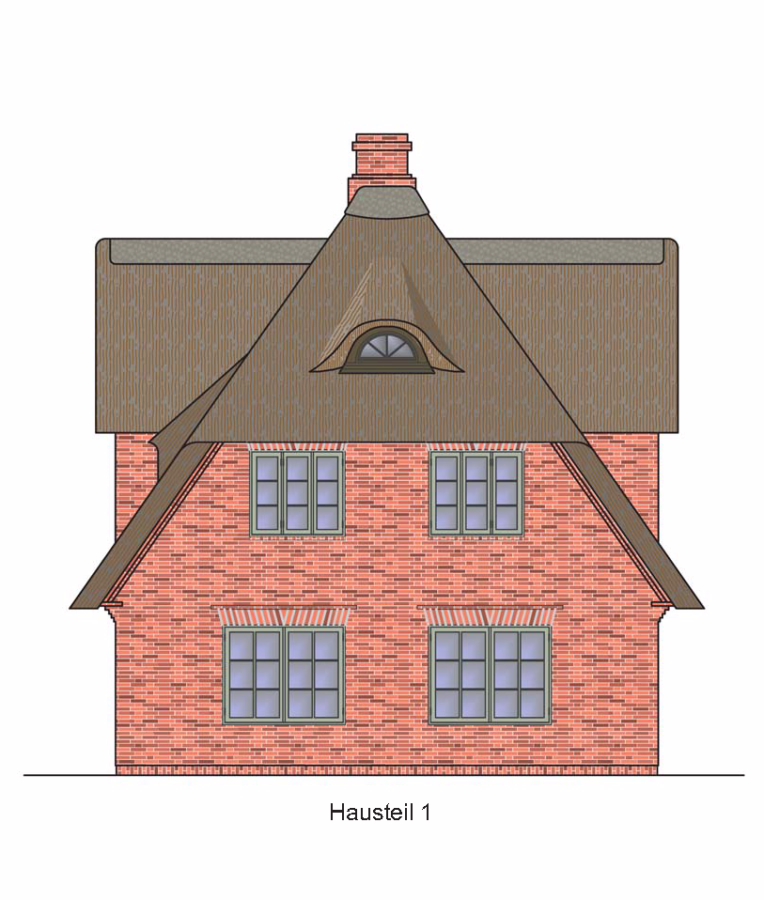 Bild - -Top-Lage- Neubau-Doppelhaus unter Reet an den Dünen in Wenningstedt (Haus 1)