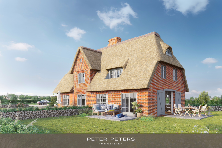 Titelbild - -Top-Lage- Neubau-Doppelhaus unter Reet an den Dünen in Wenningstedt (Haus 1)