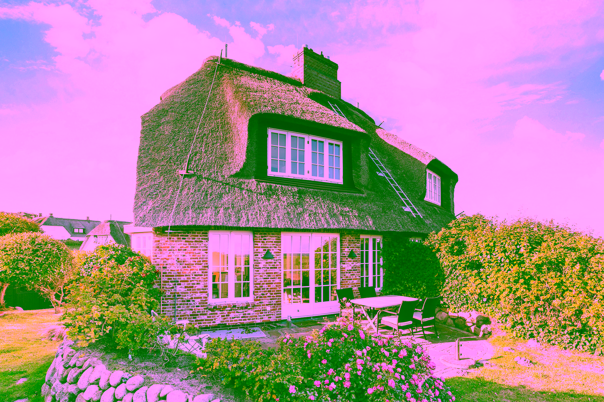 Seltenes Juwel mit Blick auf das Rantumer Wattenmeer – Schöne Doppelhaushälfte unter Reet - Bild (18677)